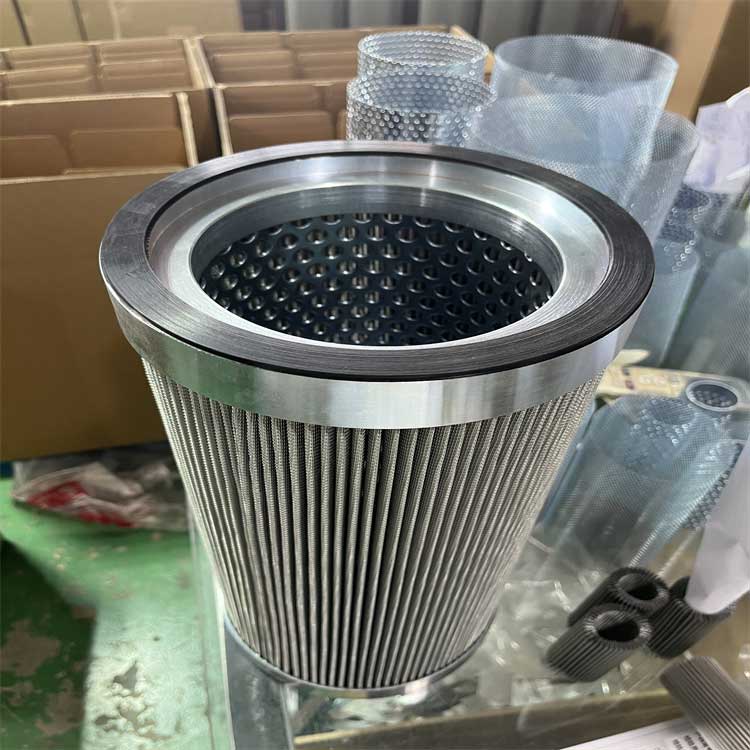 華豫供應(yīng)CR-125玻纖折疊油濾芯 機加工不銹鋼端蓋