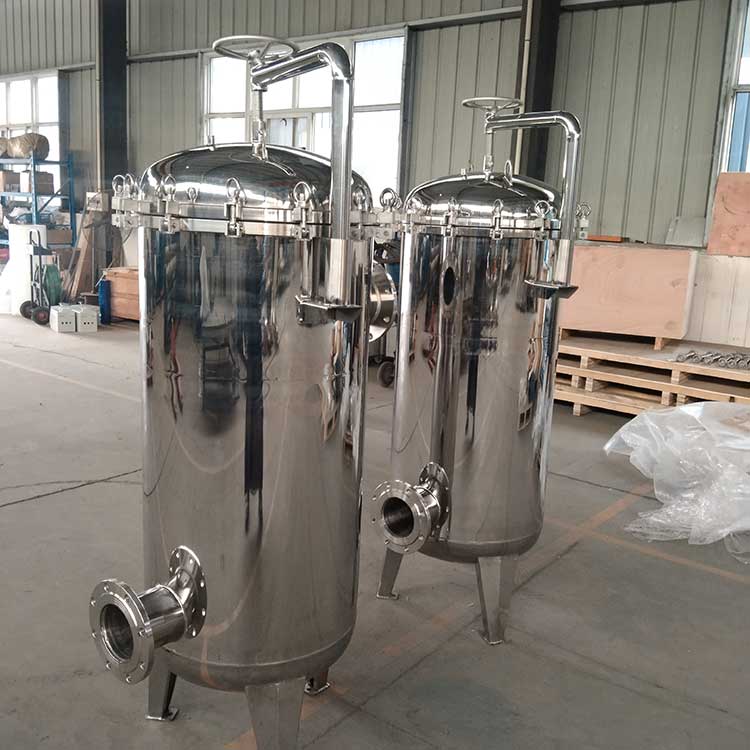 華豫生產供應DN125袋式過濾器 5袋 不銹鋼殼體